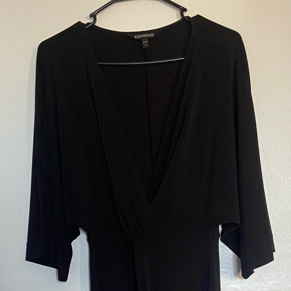 Express Black V-Neck Dress